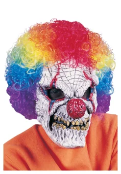 Fun World Clown Mask With Wig