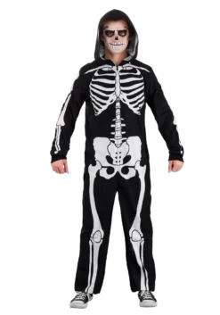 Cozy Skeleton Costume Onesie For Adults 8 Cozy Skeleton Costume Onesie For Adults -Forplay Shop adult cozy skeleton onesie alt 2