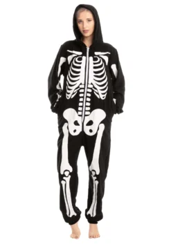 Adult Skeleton Hooded Onesie 17 Adult Skeleton Hooded Onesie -Forplay Shop adult onesies hooded skeleton alt 6