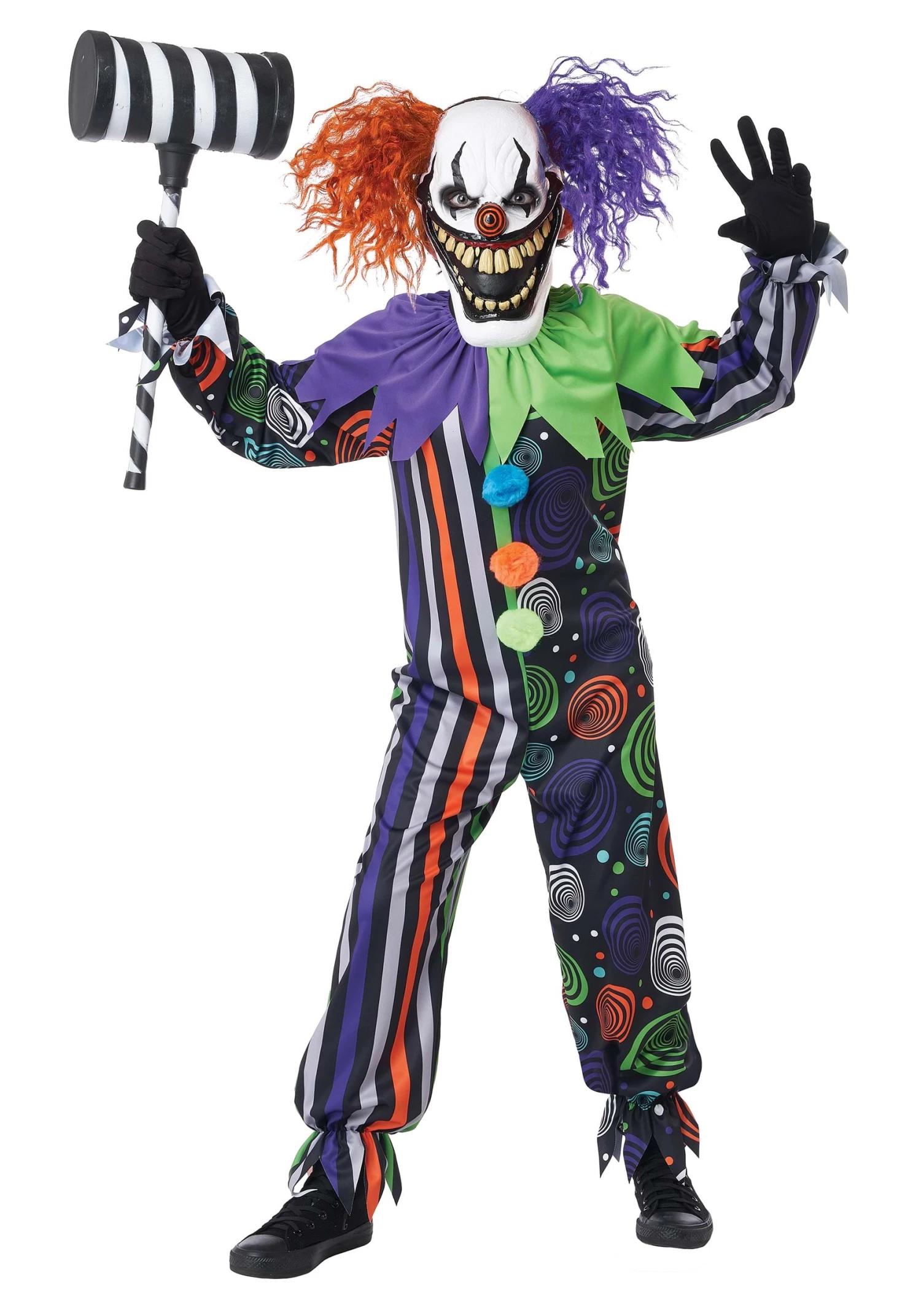 Funhouse Fiend Clown Costume For Boys 1 Funhouse Fiend Clown Costume For Boys