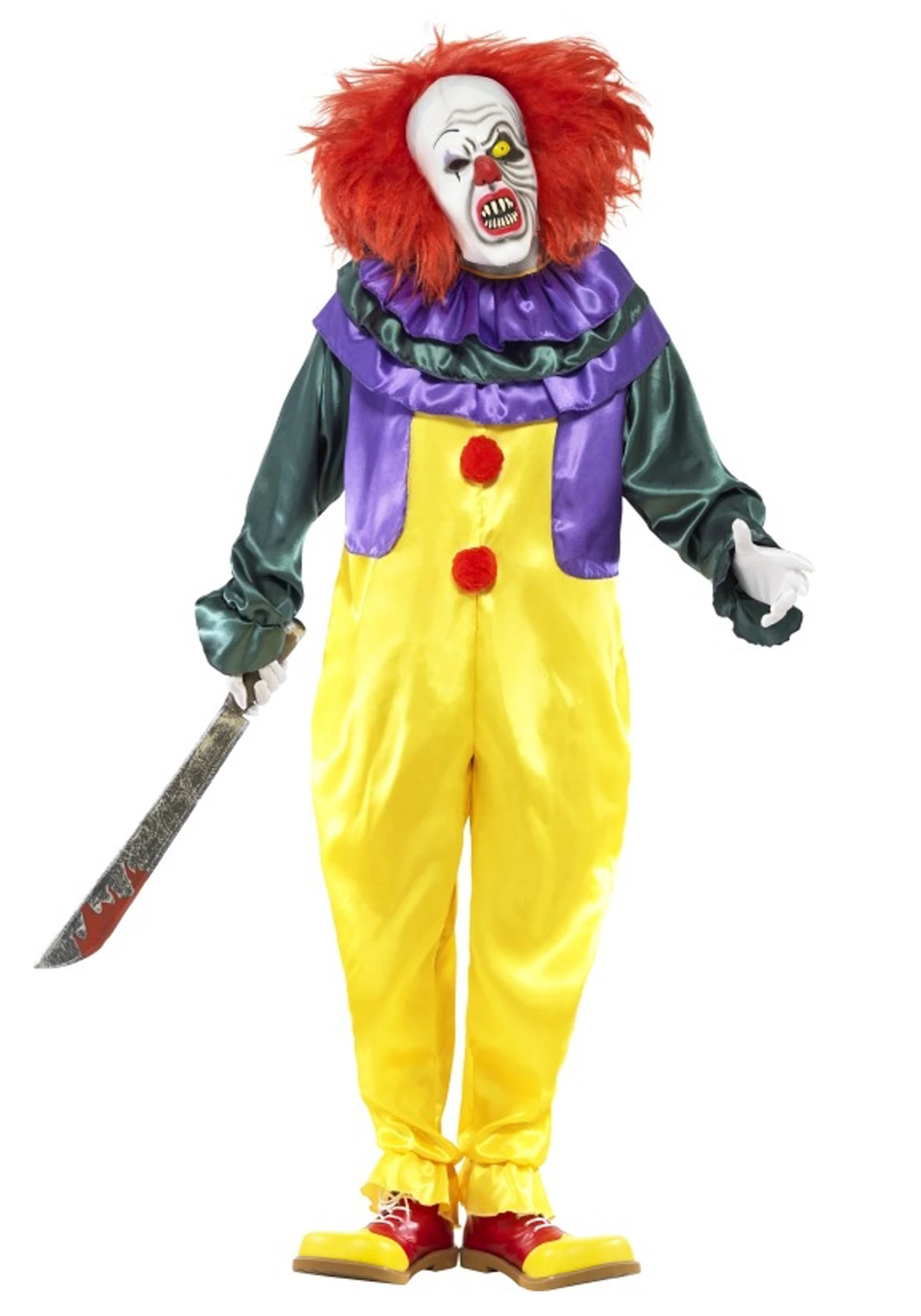 Smiffys Classic Horror Clown Costume 1 Smiffys Classic Horror Clown Costume