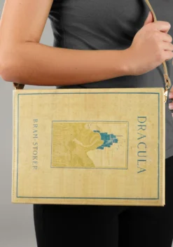 Dracula Book Shaped Bag -Forplay Shop dracula book bag alt 2