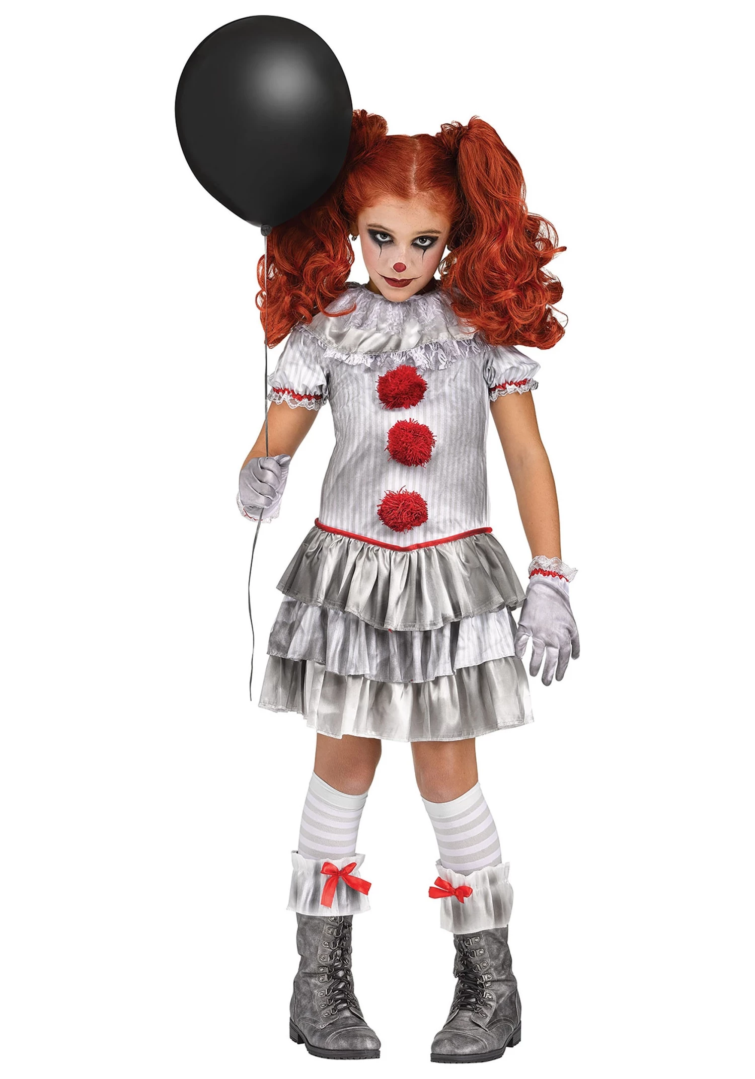 Fun World Carnevil Clown Costume For Girls 1 Fun World Carnevil Clown Costume For Girls