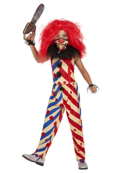 Smiffys Creepy Clown Costume For Girls -Forplay Shop girls creepy clown alt 3