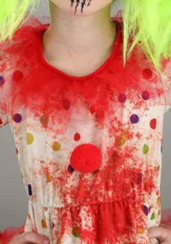 Creepy Killer Clown Costume For Girls -Forplay Shop girls creepy clown costume alt 2