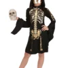 Girl's Gilded Skeleton Costume Dress