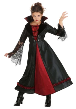 Victorian Vampiress Costume For Girls