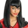 Kid's Black Glitter Vampire Wig