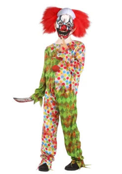 Creepy Masked Clown Costume For Kids