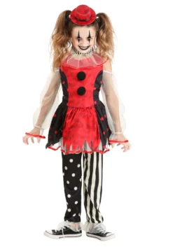 Creepy Vintage Clown Costume For Kids