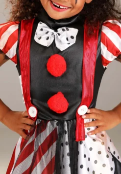 Dangerous Dotty The Clown Costume For Kids -Forplay Shop kids dangerous dotty the clown costume alt 2