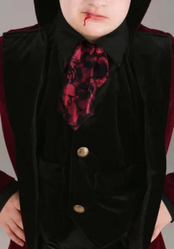 Dreadful Vampire Costume For Boys -Forplay Shop kids dreadful vampire costume alt 2