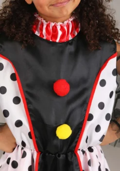 Girl's Lil Miss Clown Costume Dress -Forplay Shop kids lil miss clown costume alt 2