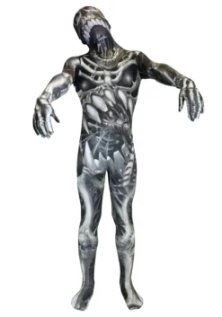 Skull And Bones Skeleton Morphsuit Kid's Costume