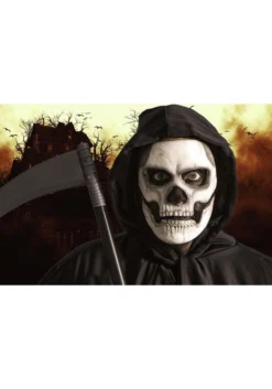 Self-Adhering Skeleton Costume Mask With Separate Jaw Piece -Forplay Shop self adhering skeleton mask with separate jaw pc alt 2