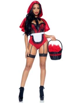 LEG AVENUE Naughty Miss Red Women's Sexy Costume -Forplay Shop sexy naughty miss red womens costume alt 2