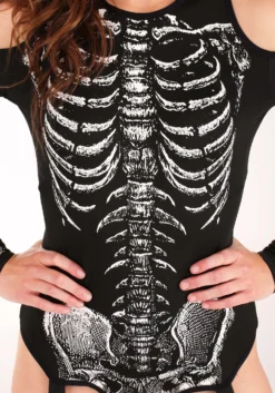 Skeleton Bodysuit Costume -Forplay Shop skeleton bodysuit womens costume alt 1