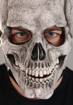 White Full Face Skeleton Mask For Adults 7 White Full Face Skeleton Mask For Adults -Forplay Shop skeleton full face mask white alt 2