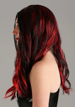 Black And Red Vampire Wig For Women -Forplay Shop womens black and red vampire wig alt 2
