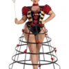 Plus Size Women's Caged Heart Queen Costume