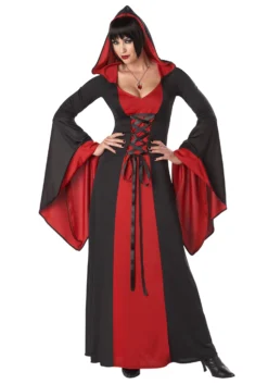 Deluxe Hooded Robe Costume For Women