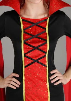 Women's Queen Vampire Costume Dress -Forplay Shop womens queen vampire costume alt 2