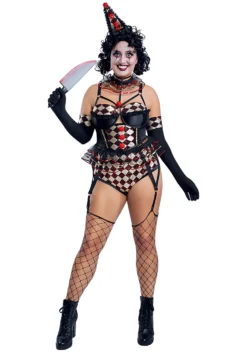 Plus Size Sexy Killer Clown Costume For Women