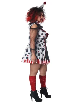 Plus Size Women's Twisted Clown Costume 5 Plus Size Women's Twisted Clown Costume -Forplay Shop womens twisted clown plus costume alt 1 1